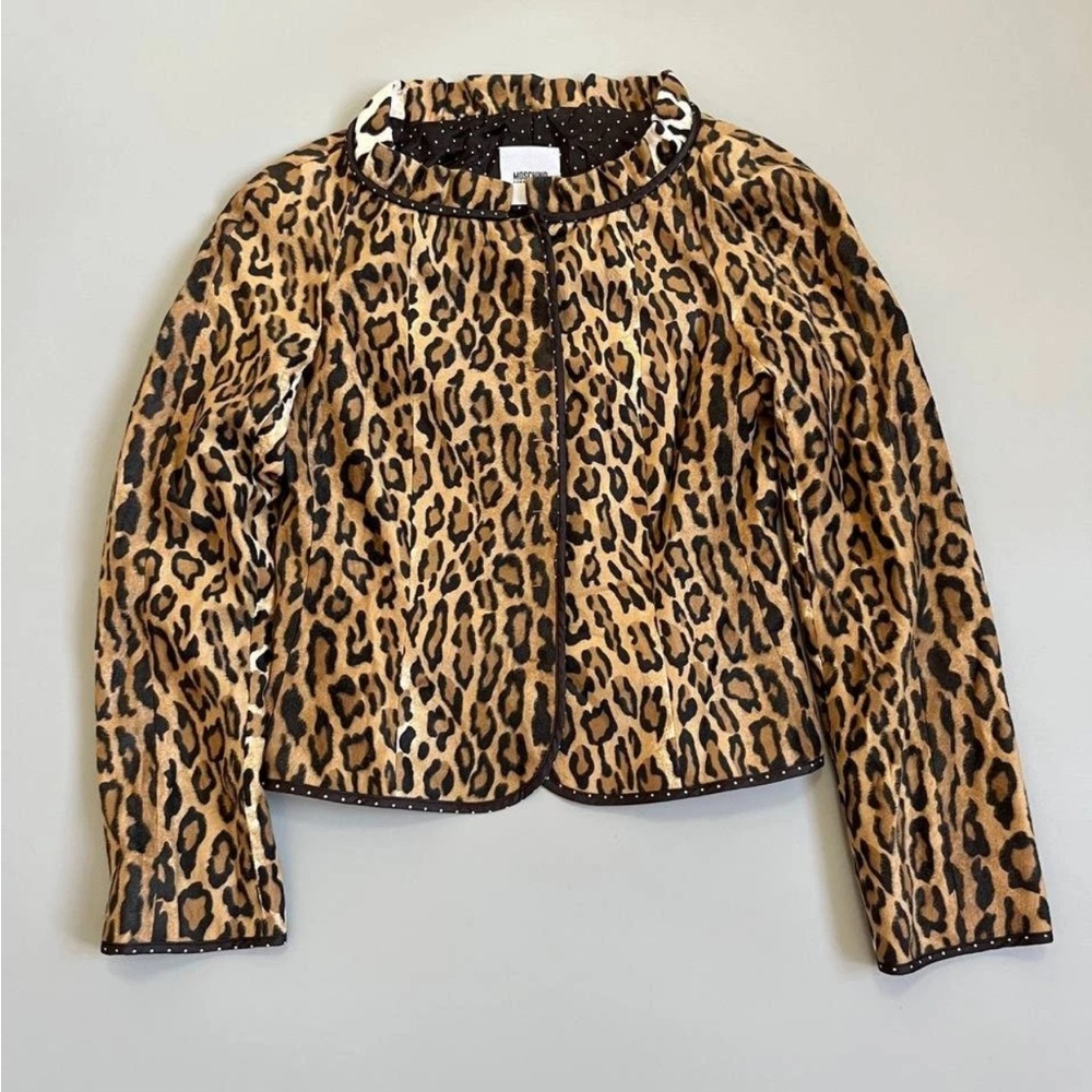 Moschino Cheap and Chic Leopard Print Jacket
